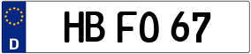 Trailer License Plate